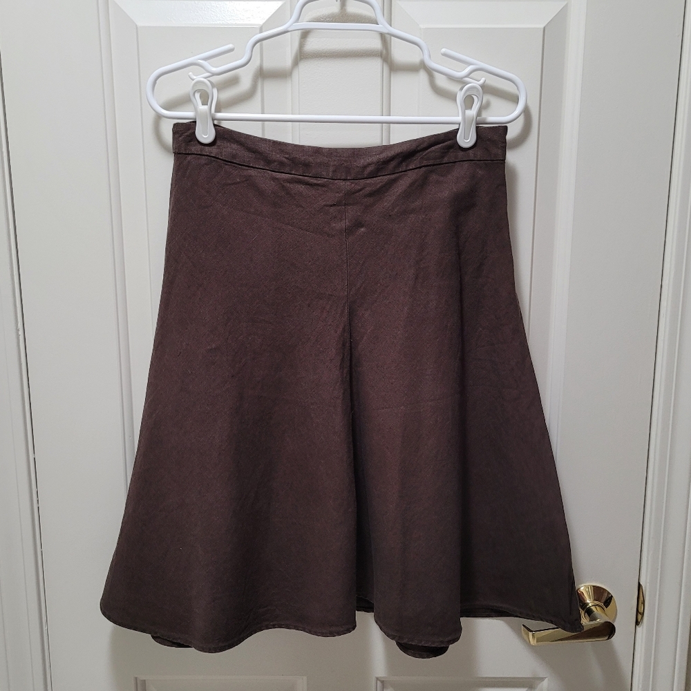 🤎 Vintage Banana Republic Brown linen skirt 4